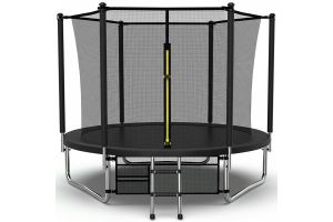 10ft Trampoline & Safety Enclosure Black