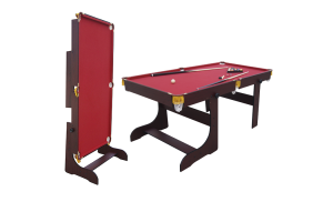 Tylt Excalibur 5ft Folding Pool Table Mahogany