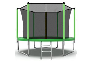 Velocity 8ft Trampoline with Safety Enclosure and Ladder
