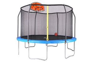 12ft Trampoline with Enclosure and Basketball Hoop