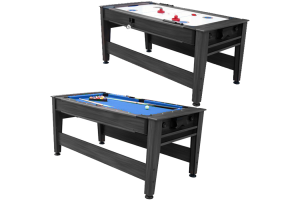 Mako Mania 6ft pool and air hockey table black