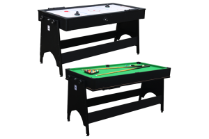 Mako Action Pool & Air Hockey Games Table Black
