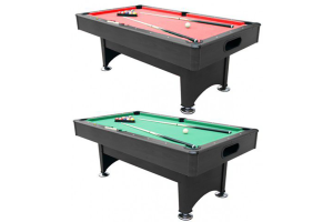 MAKO CHOMP 7FT POOL TABLE WITH AUTO BALL RETURN BLACK