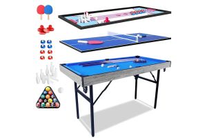Walker & Simpson 4.5ft 5in1 Multi-Games Table with Folding Legs