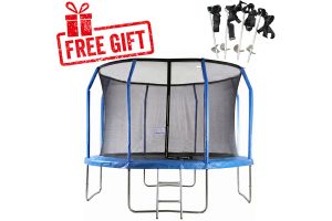 Big Air Extreme 12ft Trampoline with Safety Enclosure - Free Ladder & Anchor Kit