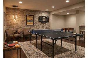 Air League Foldaway Indoor Table Tennis Table Black